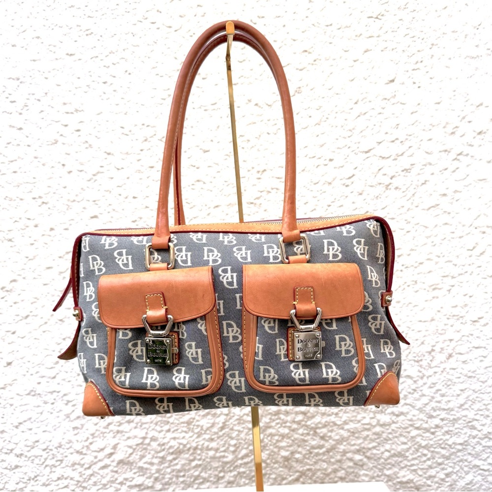 Dooney & Bourke Double Pocket Initial Sachel